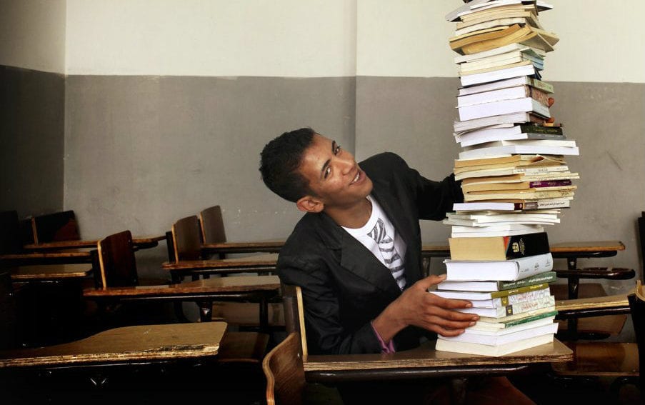Stack of books africa knowledge economy