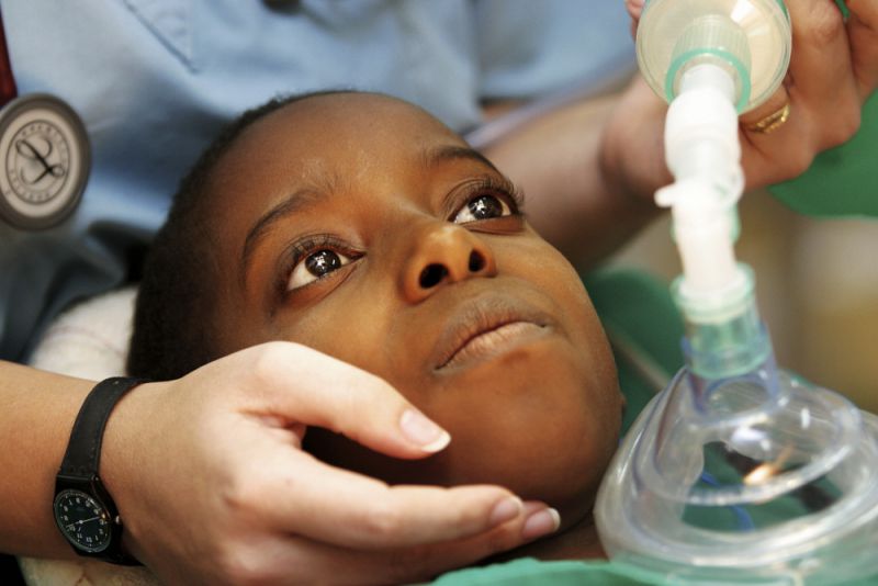 child who is about to undergo surgery