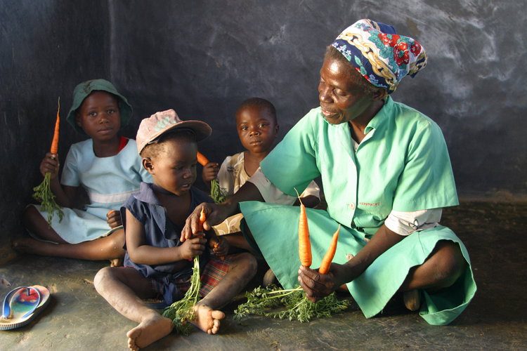 Health worker carrots