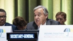 World leaders sign historic declaration on universal health coverage