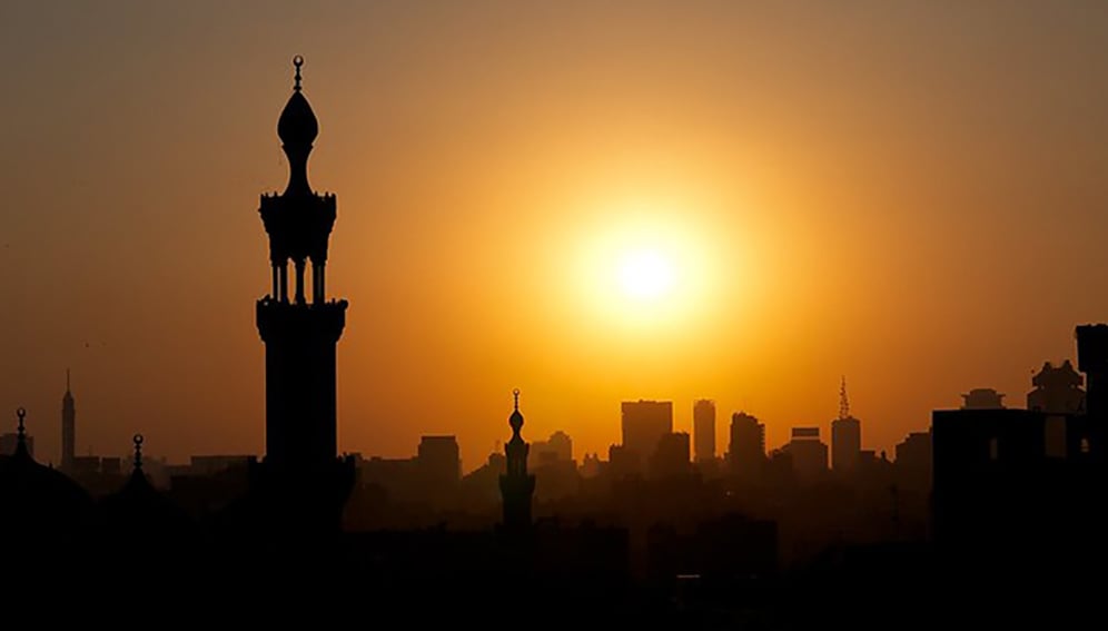 Sunset in Cairo, from Al-Azhar Park. Photo by Matt Wan.