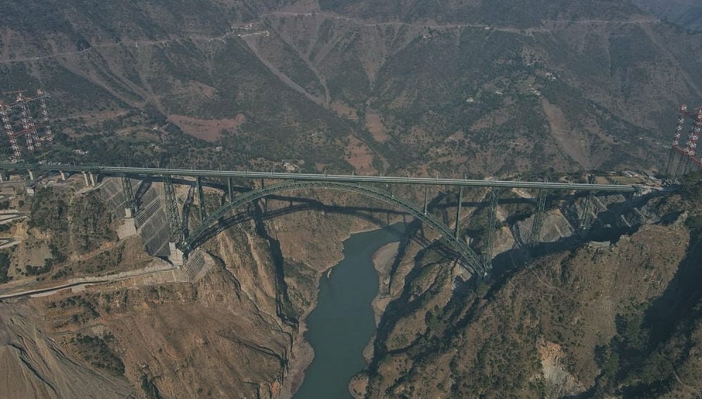 The Chenab Bridge is the world’s tallest railway bridge. Courtesy: Mehroob Mushtaq