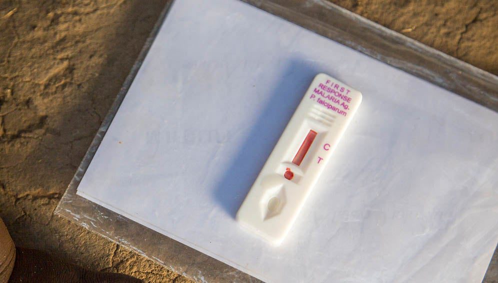 Malaria_kit_MAIN2 malaria test kit, pictured at a health clinic in Busia, Western Kenya.