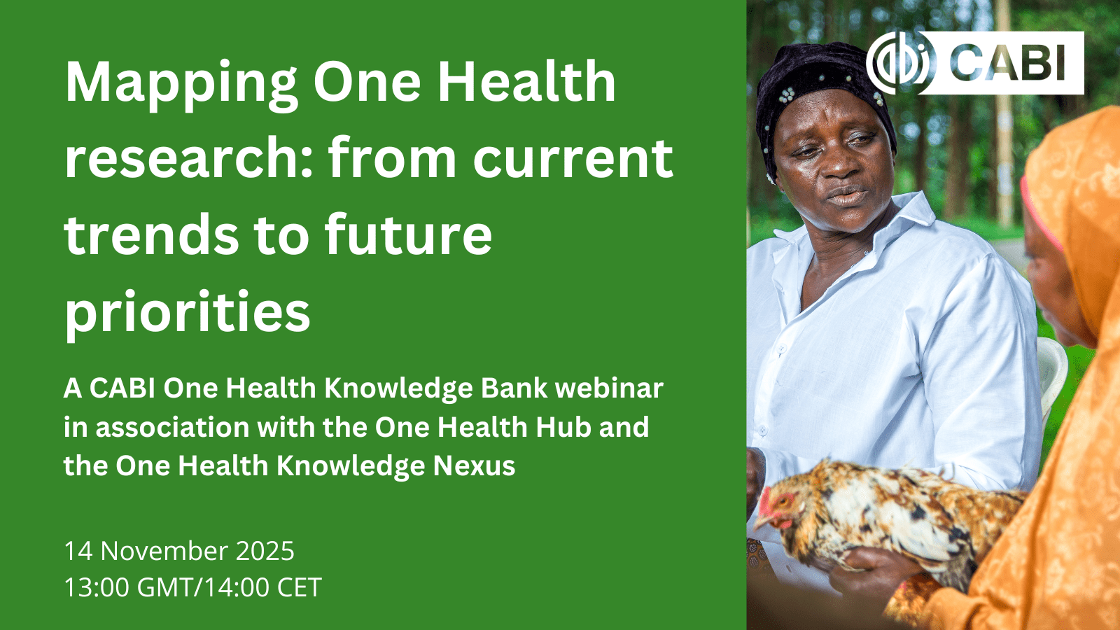 One Health Research Roadmap