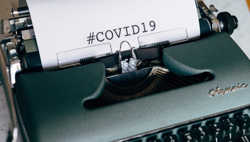 Covid - typewriter