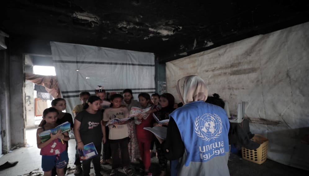 Gaza children defy destruction and war, receive education despite harsh conditions Photo credit: UNRWA