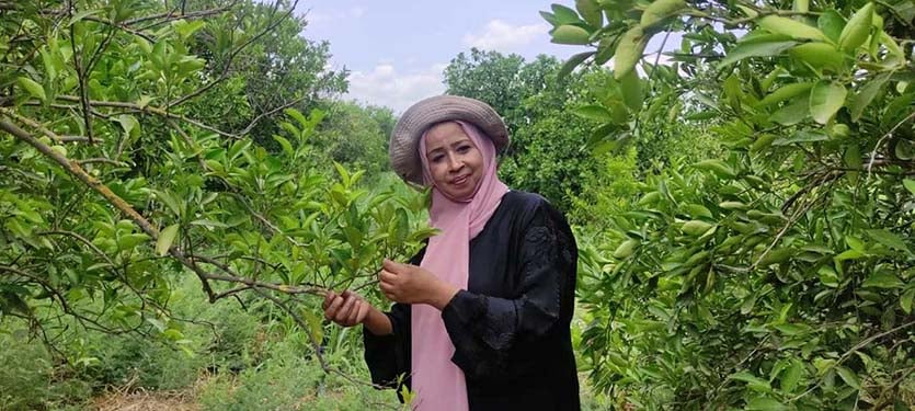 Dhabia al-Ghazzawi, a member of Jordan’s women farmers' union