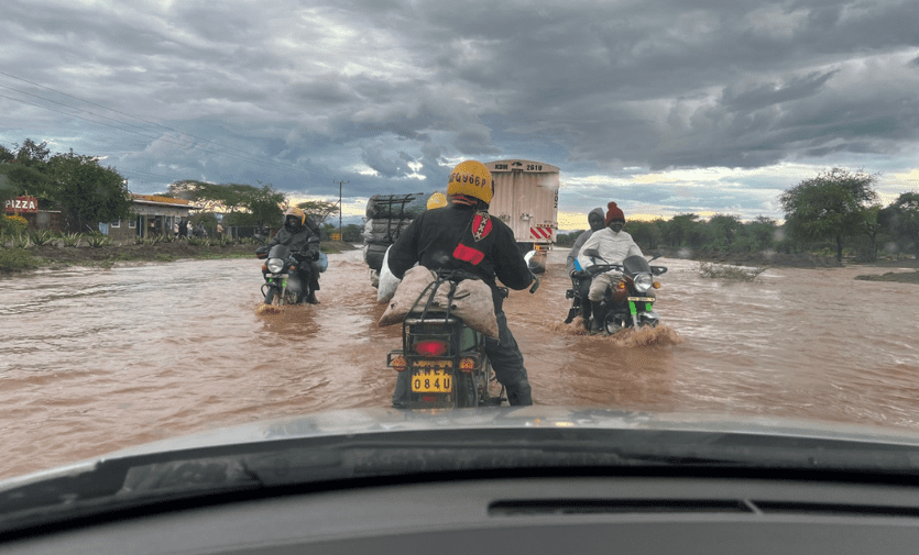 Scenes of flooding across Nairobi, Kenya.