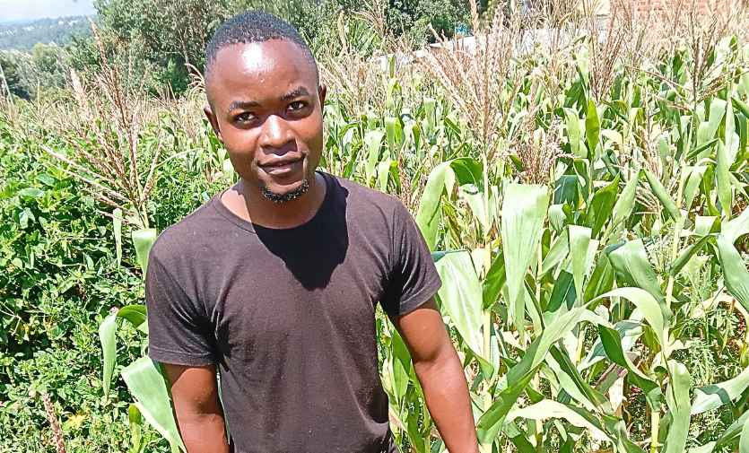 5 Sospeter Kiberenge a young farmer from Bungoma ventured into farming after high school, but he encounters challenges such as high cost of labour, lack of inputs and weather unpredictability.